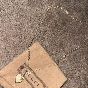 Gucci Gold Heart Pendant Necklace